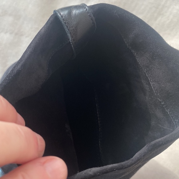 Robert Clergerie Paris platform boots high heel lucite sole black 9.5 - Picture 11 of 14